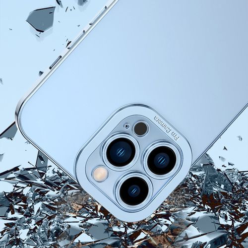 Electroplated Transparent Chrome Silicone Case Cover With Camera Protection iPhone 12 Pro Max