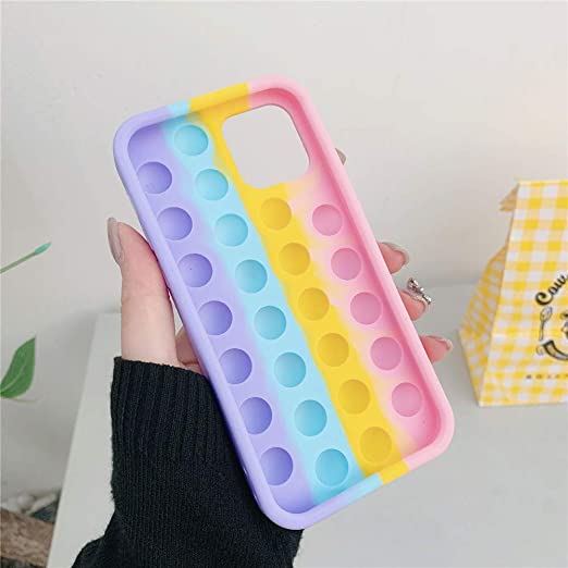 New-iPhone-13-Cases-Sensory-Push-Bubble-Rainbow-Silicone-Cover
