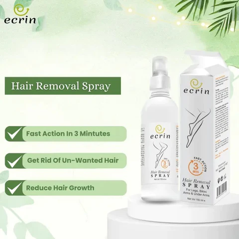 Ecrin Hair Removal Spray Fast Action for Men and Women